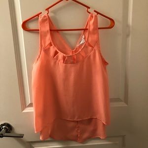 BCBG chiffon top XS